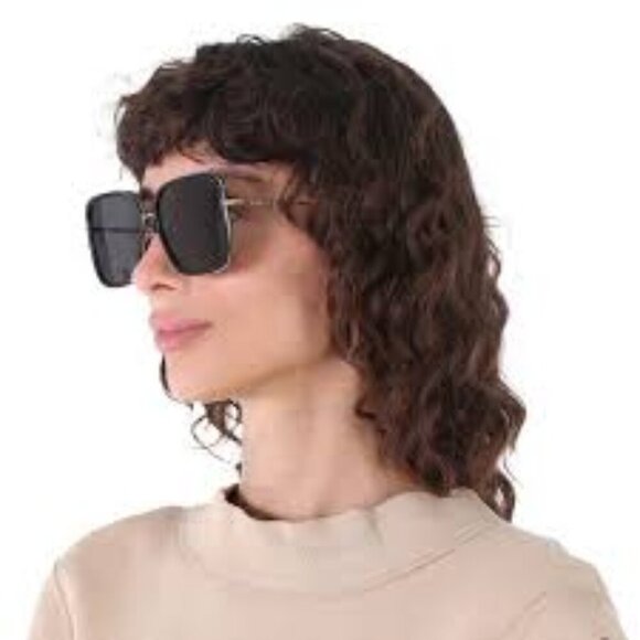 Dionne Dark Grey Butterfly Ladies Sunglasses - Picture 2 of 2